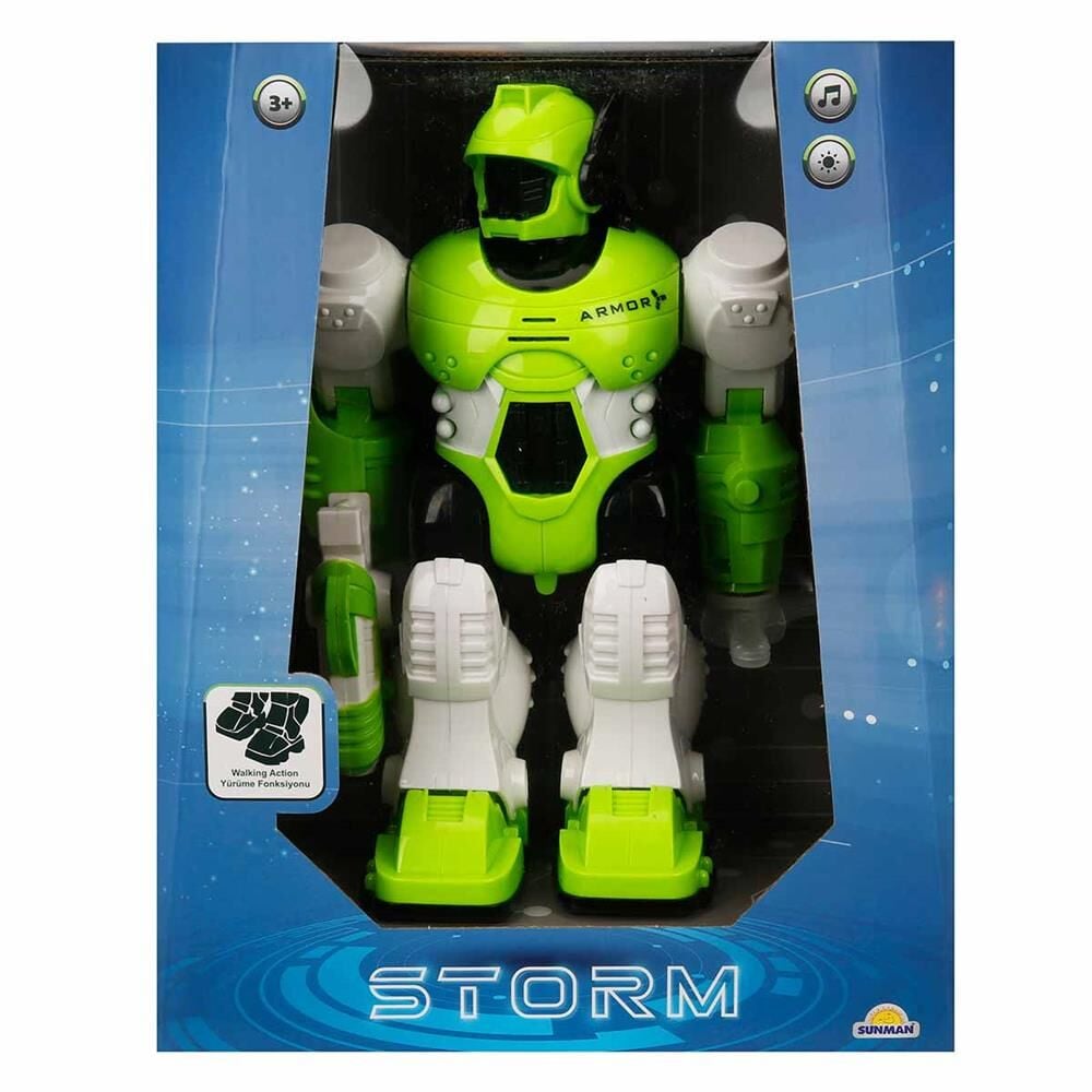 Sunman Storm Brave Sesli Ve Işıklı Yürüyen Robot 25 cm