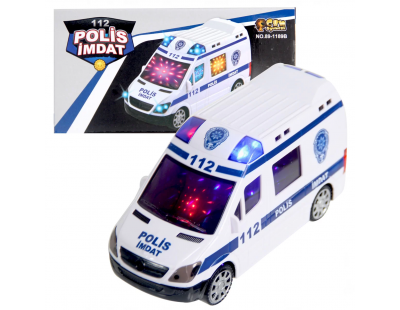 112 Polis İmdat 3D Işıklı Sesli Polis Aracı