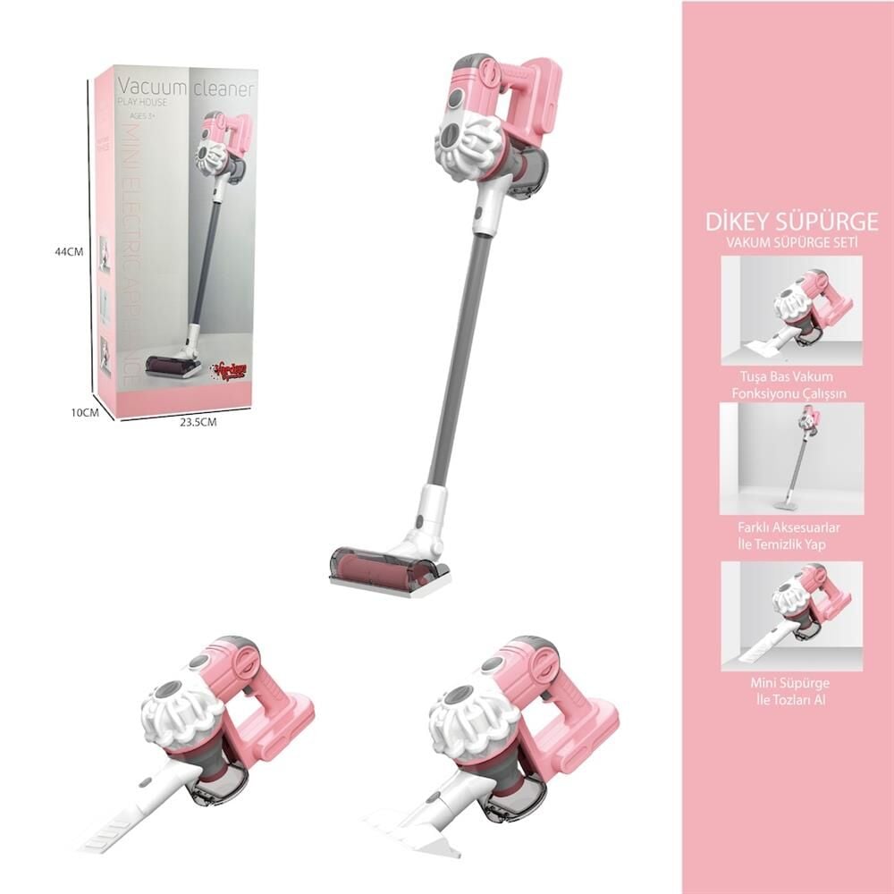 DİKEY ELEKT SÜPÜRGESİ PEMBE