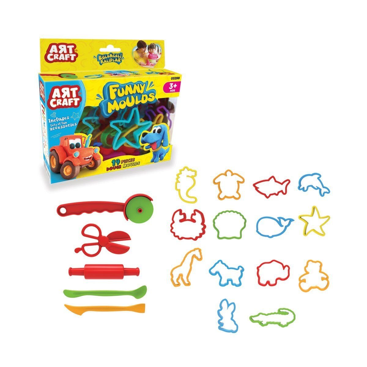 Art Craft Eğlenceli Kalıplar 19 Parça 03299