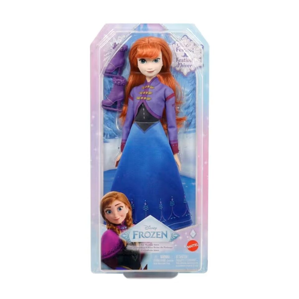 JBG54 Disney Karlar Ülkesi Buz Pateni Temalı Anna Bebek