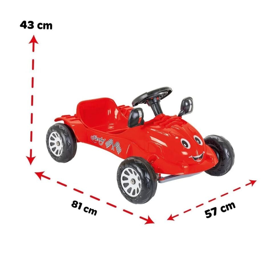 Pilsan 07-302 Herby Kırmızı Pedallı Araba