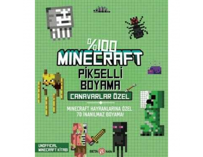 %100 Minecraft Pikselli Boyama Canavarlar Özel