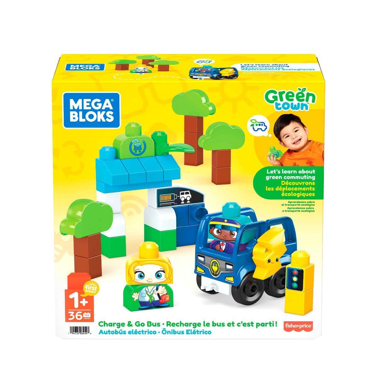 Mega Bloks Doğa Dostu Otobüs Seti 36 Parça HDX90