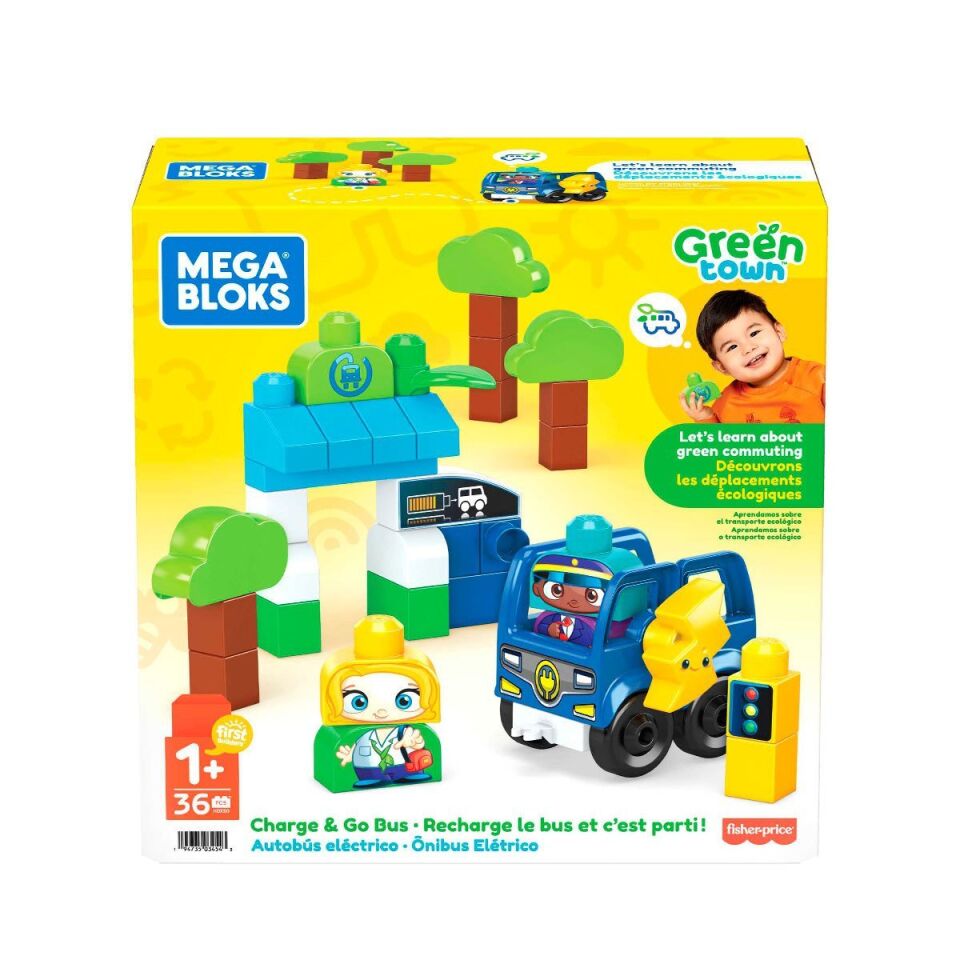 Mega Bloks Doğa Dostu Otobüs Seti 36 Parça HDX90