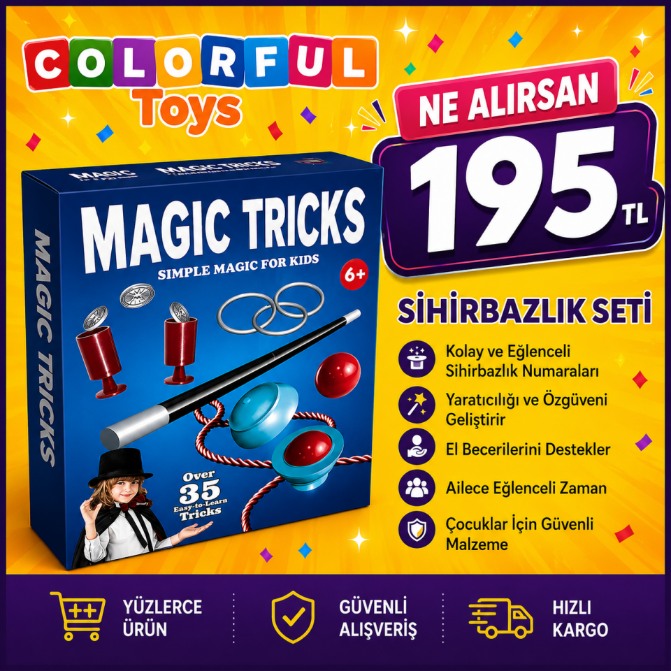35 Oyunlu Sihirbazlık Seti