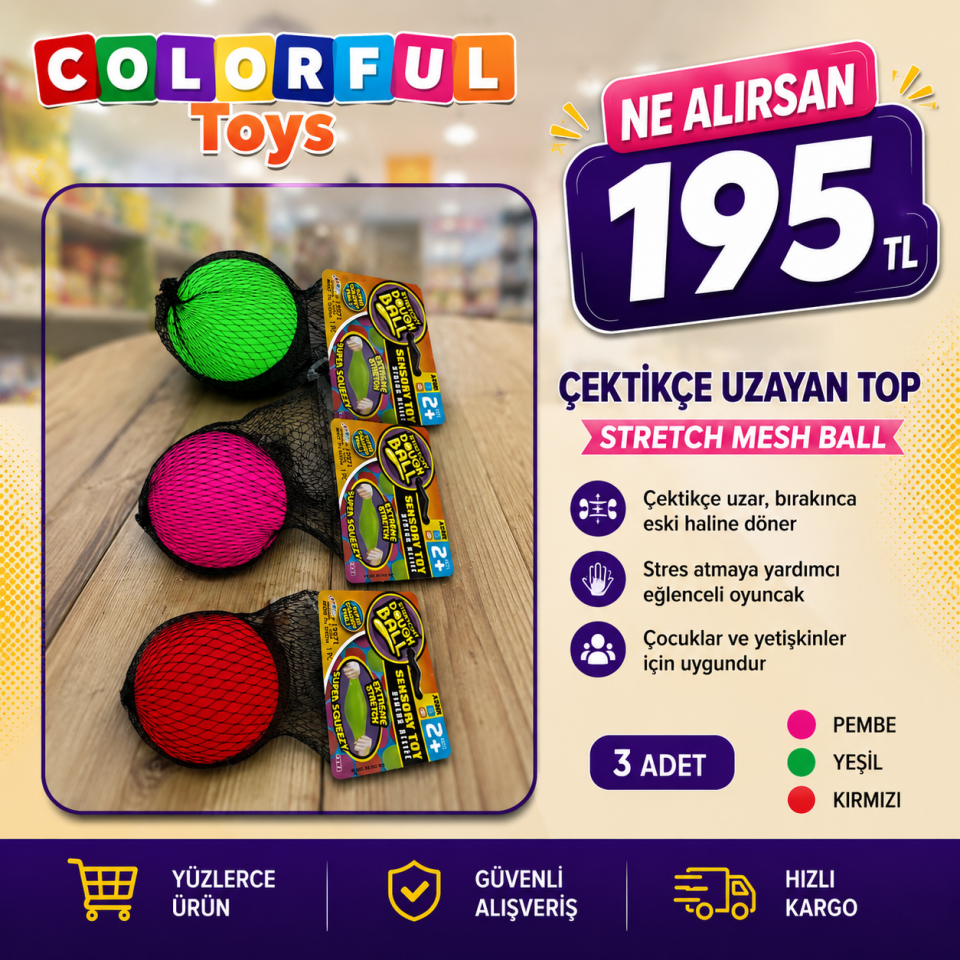 3 Adet Strech Mesh Top