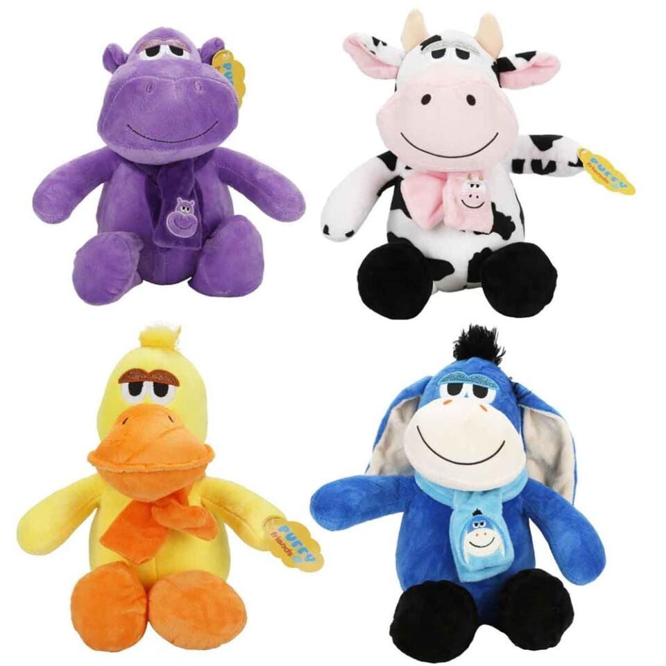 S00004779 PELUŞ EĞLENCELİ HAYVANLAR 25CM -SUN