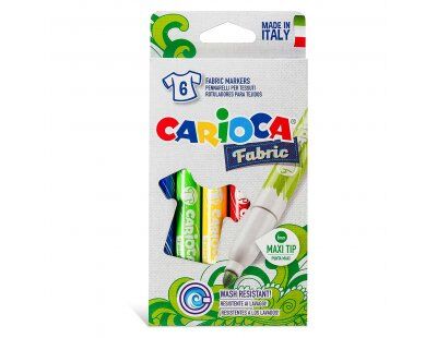 Carioca Kumaş Keçeli Boya Kalemi Maxi 6'lı