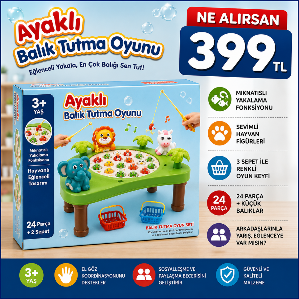 Hayvanat Bahçesi - Balık Tutma Oyunu