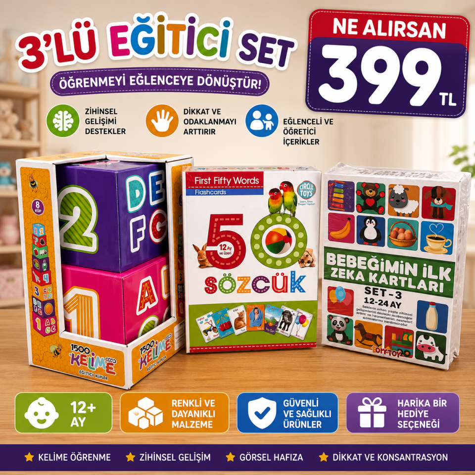 Üçlü Eğitici Set