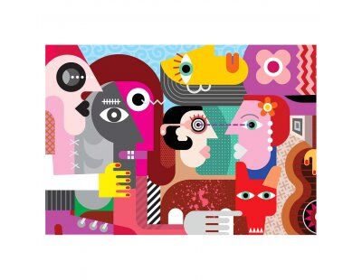 KS Strange People And Dirty Dog 1000 Parça Puzzle