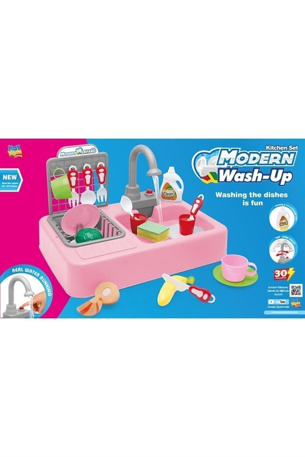 Kayyum Oyuncak Modern Çeşmeli Lavabo Seti