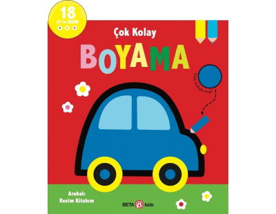 Çok Kolay Boyama Arabalı Resim Kitabım