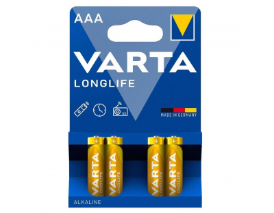 Varta Longlife AAA 4'lü İnce Kalem Pil