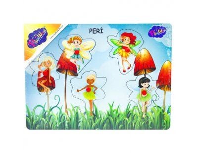 Ahşap Tutmalı Peri Kızı Puzzle