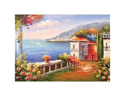 500 Parça Bahçe ve Deniz Puzzle