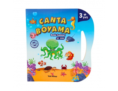 Çanta Kitap Boyama Kitabı Deniz Canlıları