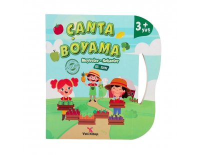 Çanta Kitap Boyama Kitabı Meyve ve Sebzeler