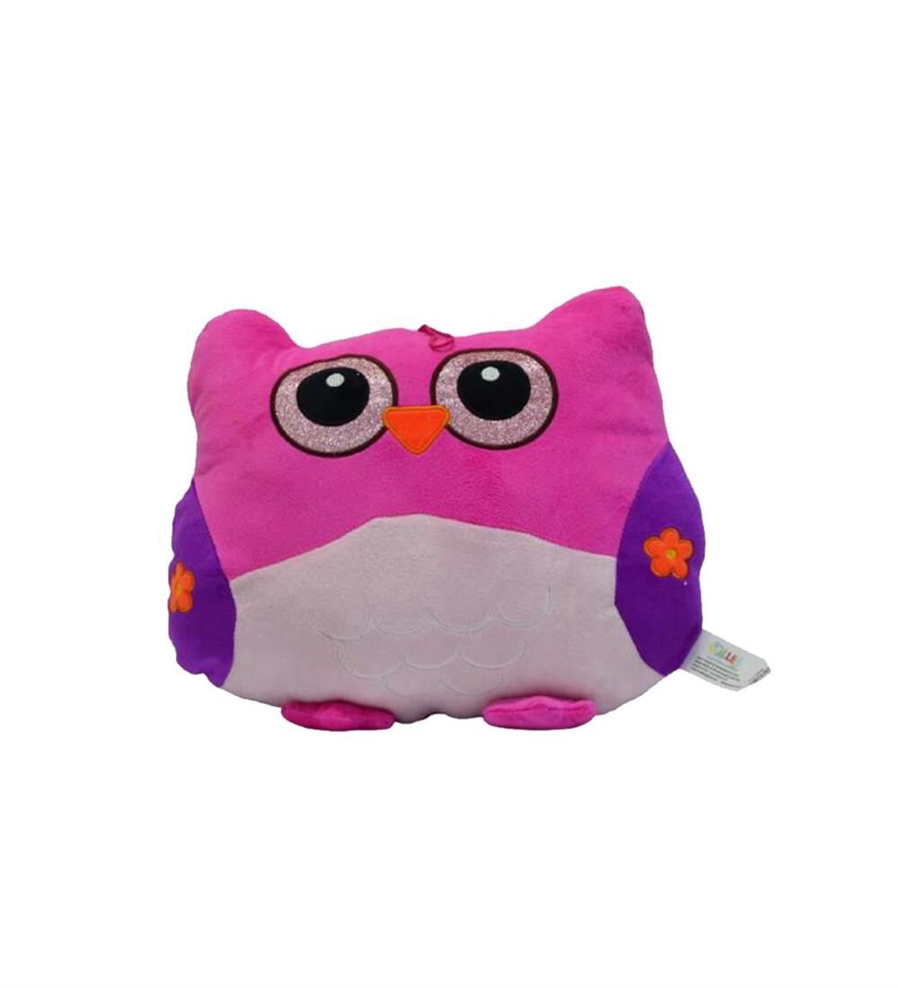 40 CM RENKLİ BAYKUŞ YASTIK HALLEY