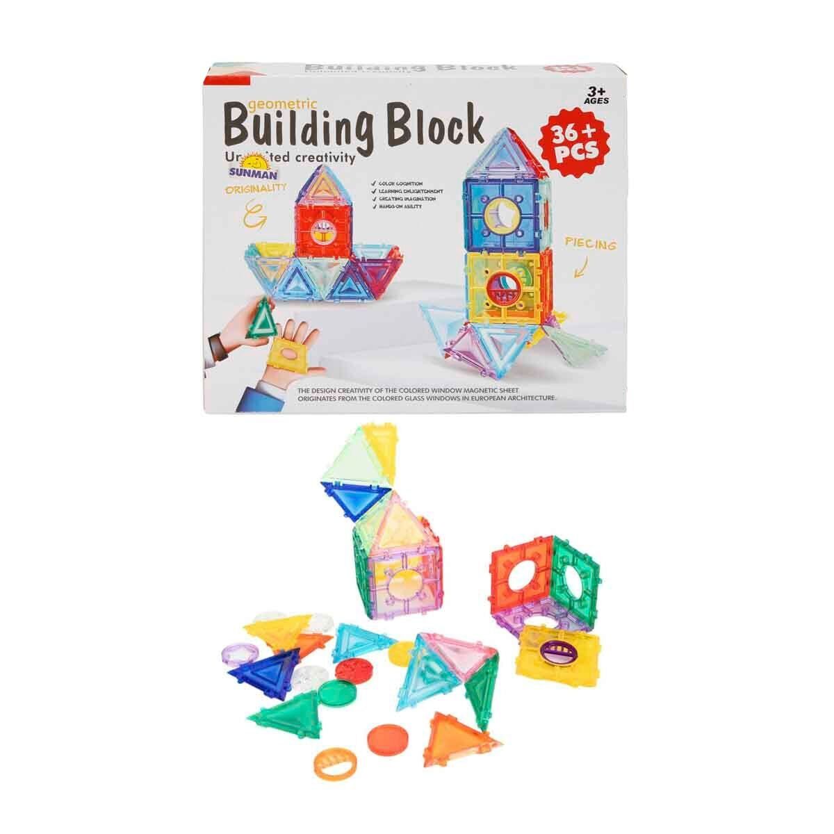 4842 SUN-YFN-MANYETİK GEOMETRİK BLOKLU ŞEKİLLER 36 PRÇ