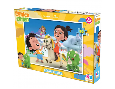 KS Games Eymen Ile Çimen 50 Parça Puzzle
