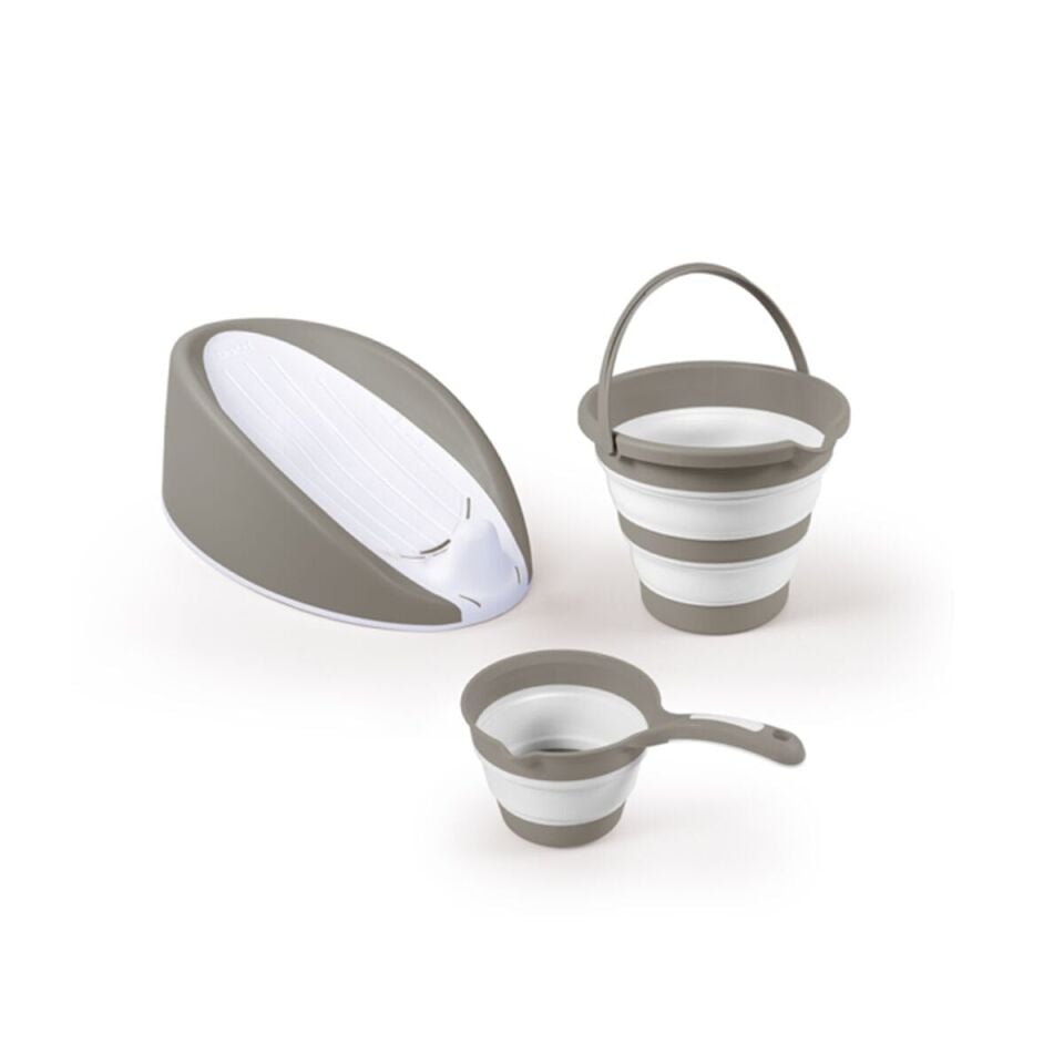 7572 OYUNCAK-ÜÇLÜ BEBEK BANYO SETİ-STONE GRİ