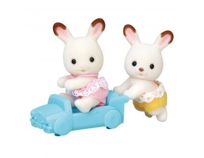 Sylvanian Families Çikolata Kulaklı Tavşan İkiz Bebekleri 5420