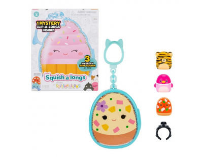 Squish-a-longs 3 Figür + Yüzük Çantalı Sürpriz Paket Seri 3