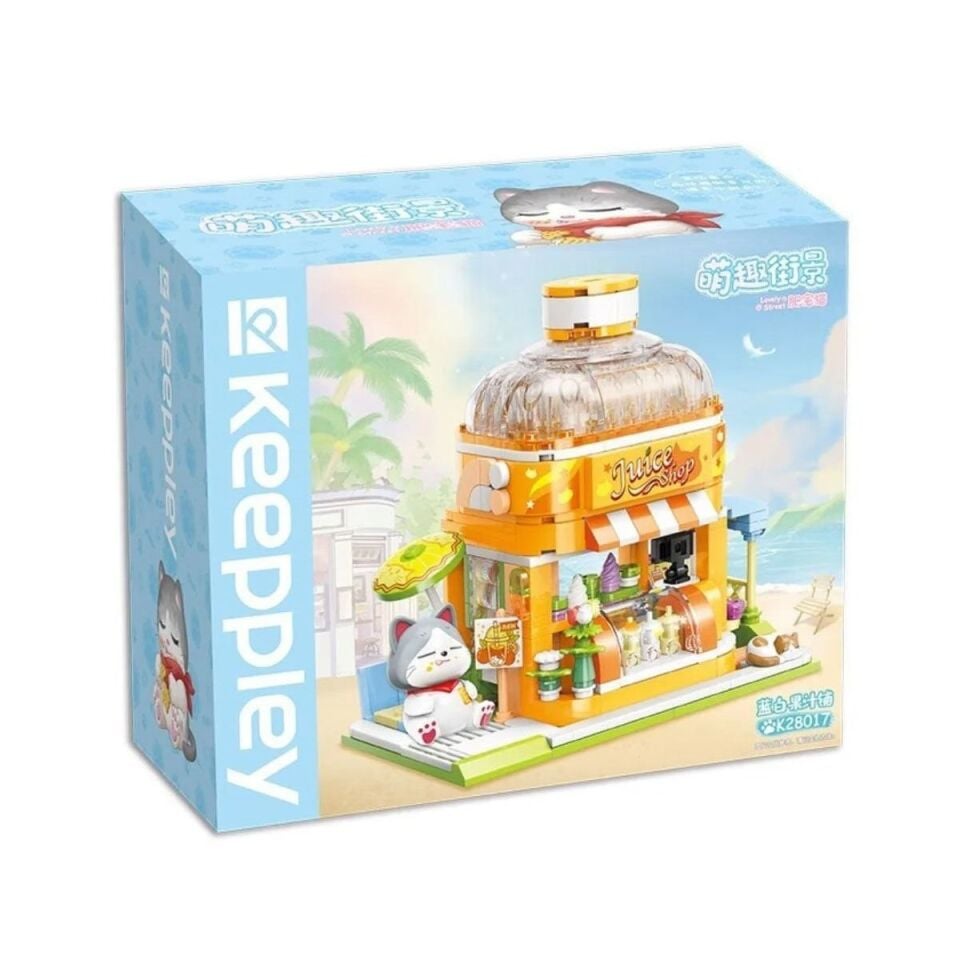 KP28017 Keeppley Lovely Street - BSH Kitten Juice Bar 315 Parça Yapım Seti