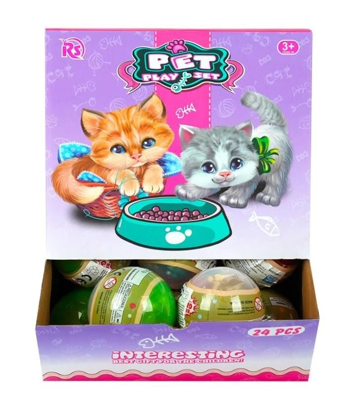 EVCİL HAYVAN TOP İÇİNDE YAVRU KEDİ-MGA