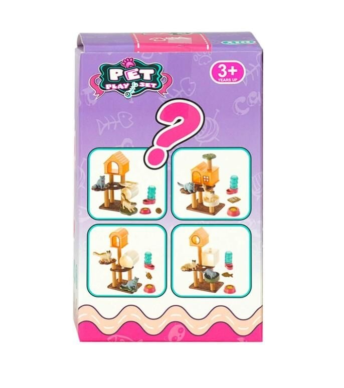 EVCİL HAYVAN YAVRU KEDİ KLUBELİ OYUN SETİ-MGA