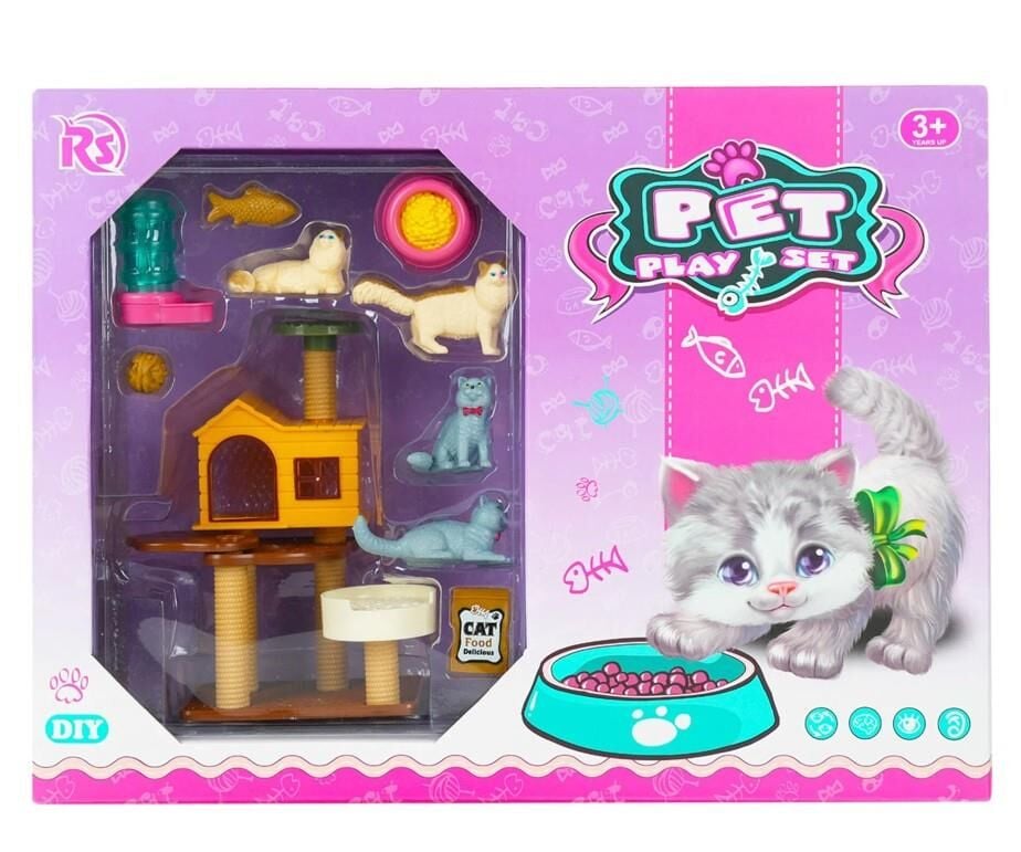 EVCİL HAYVAN YAVRU KEDİ OYUN SETİ-MGA