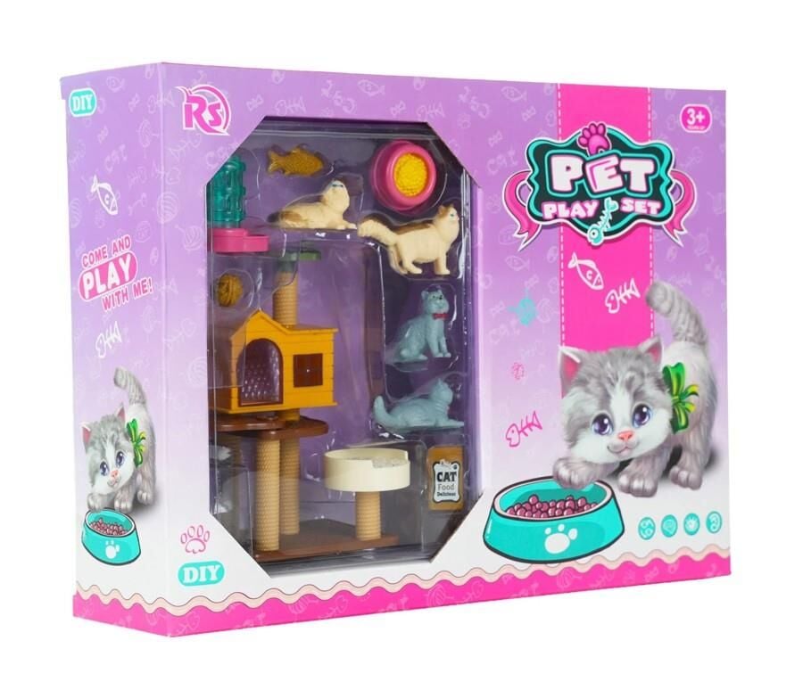 EVCİL HAYVAN YAVRU KEDİ OYUN SETİ-MGA