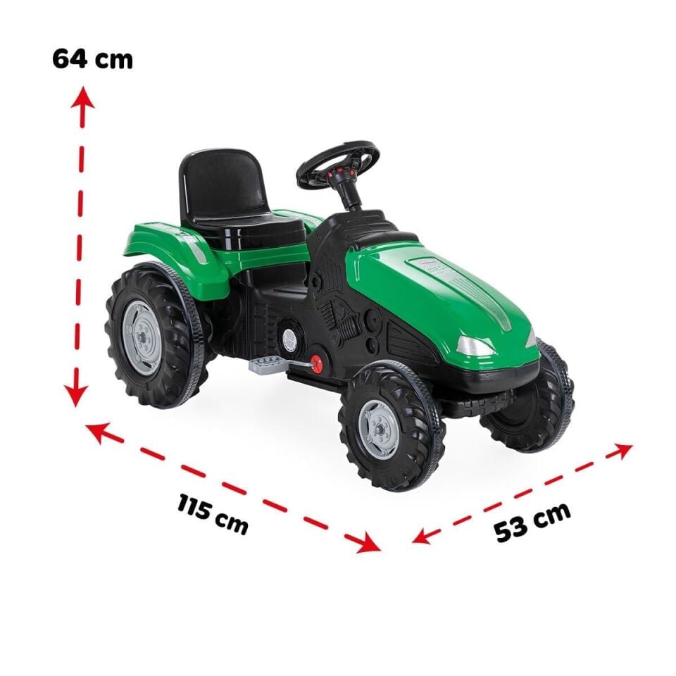 07 321 1050732101022 MEGA TRAKTÖR PEDALLI YEŞİL