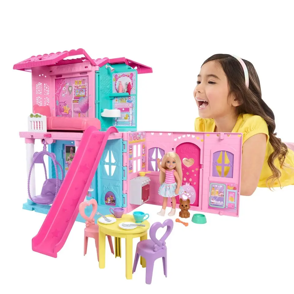 Barbie Chelsea Açılır Bebek Evi JFW49