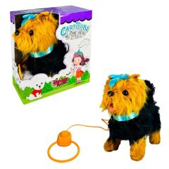 Vardem Tasmalı Yürüyen Mavi Fiyonklu Peluş Köpek PFT-B267
