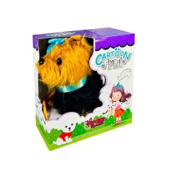Vardem Tasmalı Yürüyen Mavi Fiyonklu Peluş Köpek PFT-B267
