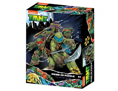 Prime 3D - Ninja Kaplumbağalar 500 Parça Yetişkin Puzzle