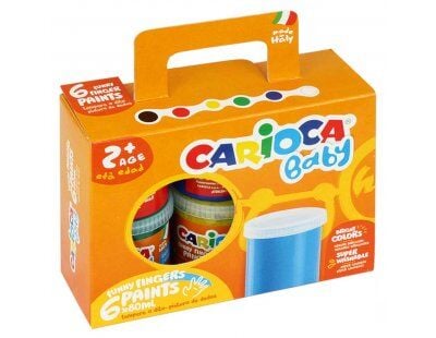 Carioca Yıkanabilir Parmak Boyası 6 Renk