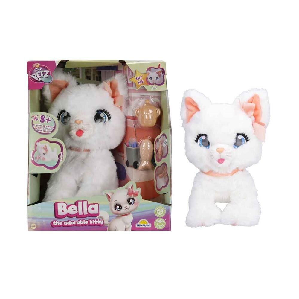 90773  Hareketli ve Sesli Sevimli Peluş Kedicik Bella -Sunman