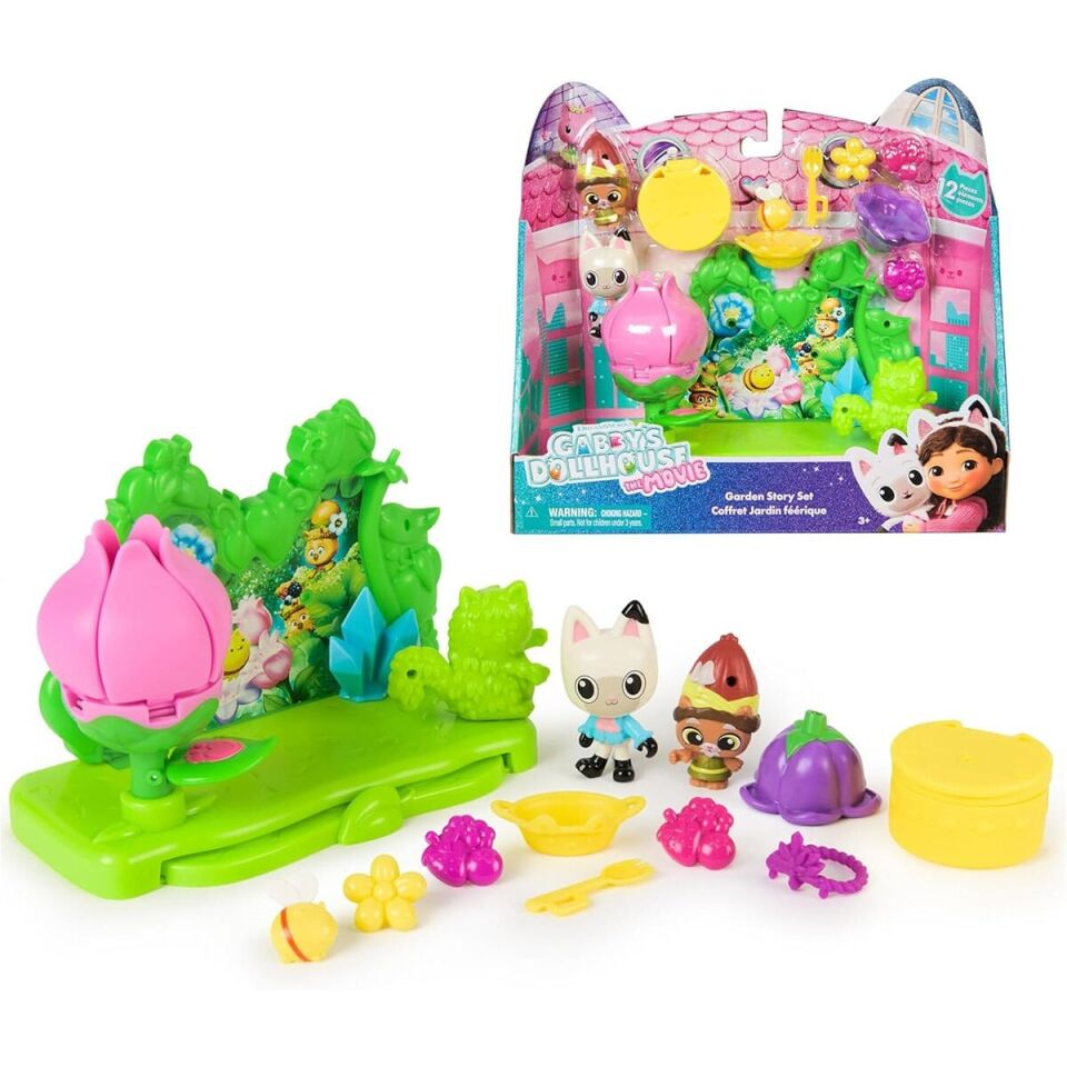 1008538 SUN-SPM-FİGÜR SET GABBY S DOLLHOUSE BAHÇE SETİ 12 PRÇ.