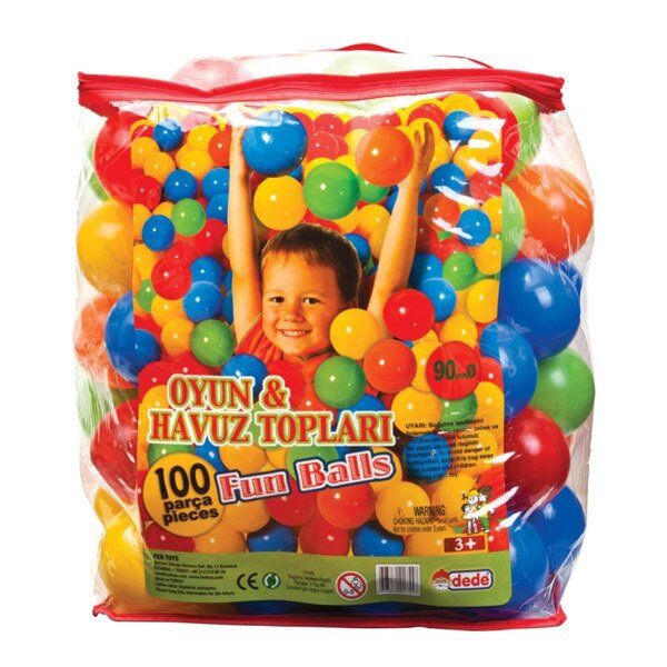 DEDE Oyuncak Oyun Ve Havuz Topu 9 Cm (100 Lü) 01755