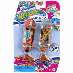 Hot Wheels Skate Retro Temalı İkili Parmak Kaykay ve Ayakkabı HXL17