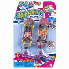 Hot Wheels Skate Retro Temalı İkili Parmak Kaykay ve Ayakkabı HXL17