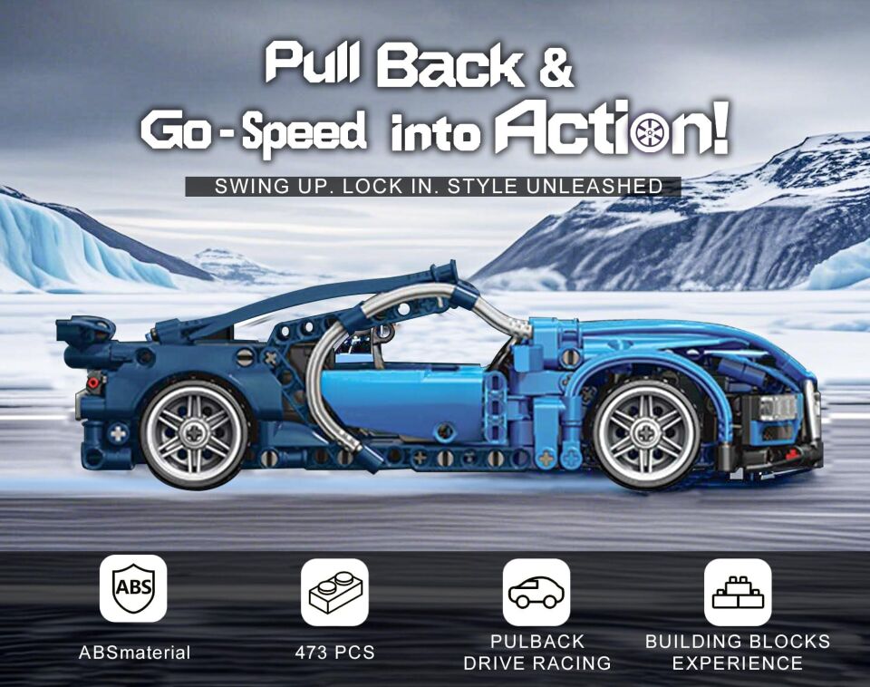 9055-5 TOYSE TOYS BRİCKS SPEED MAVİ -EKN