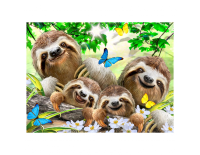 Prime 3D Tembel Hayvan Pelüş ve Selfie 48 Parça Puzzle 15804
