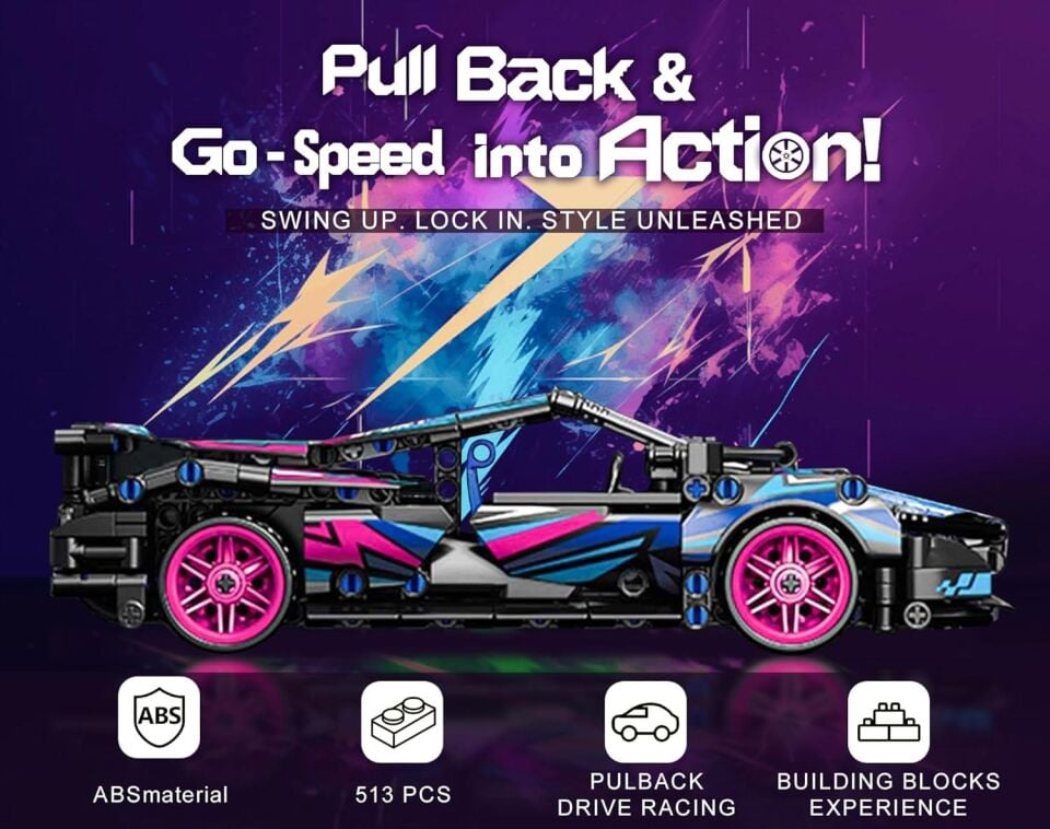 9055-6  TOYSE TOYS BRİCKS SPEED MAVİ CYBER-EKN