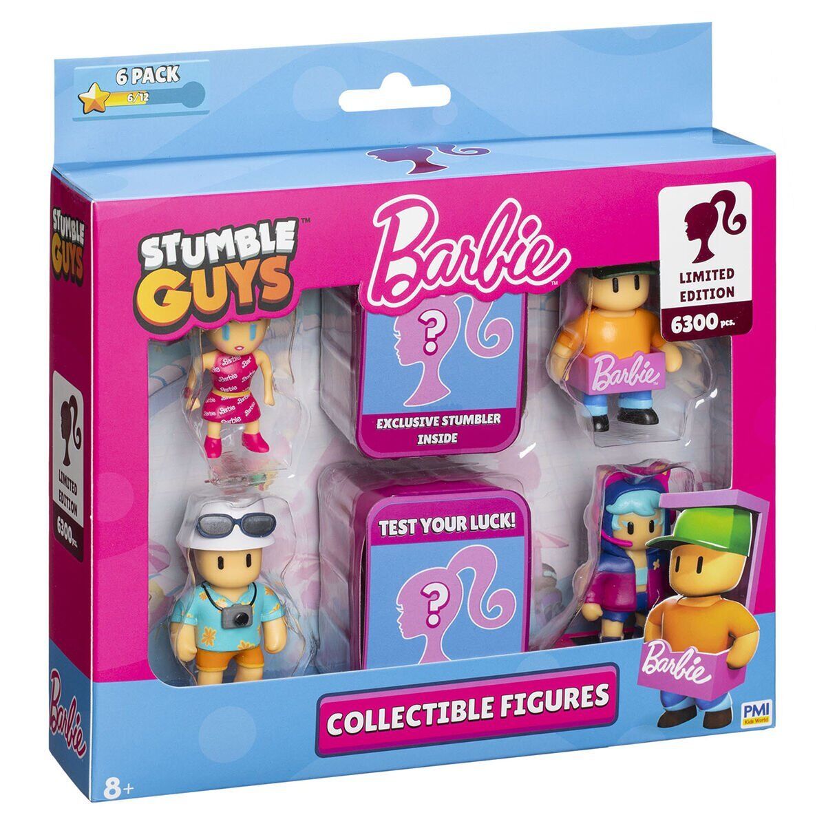 Stumble Guys Barbie Figür 6'lı Set SGB2060 Model 2 - Renkli