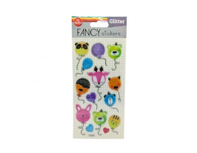 Bu-Bu Glitter Stickers Balon